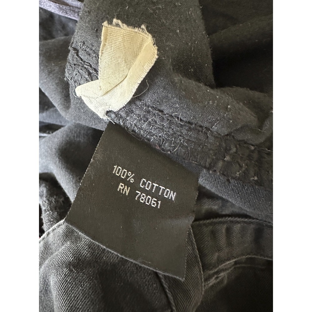 Tripp NYC Wide Leg Size 11 Jeans Black Goth Emo Punk Rave Chain Buckle 34" Waist - Picture 10 of 16